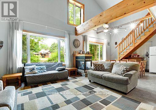 2449 The Ridge Road, Marmora And Lake (Lake Ward), ON - Indoor Photo Showing Living Room With Fireplace