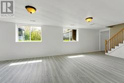 Lower level sun-filled rec room -