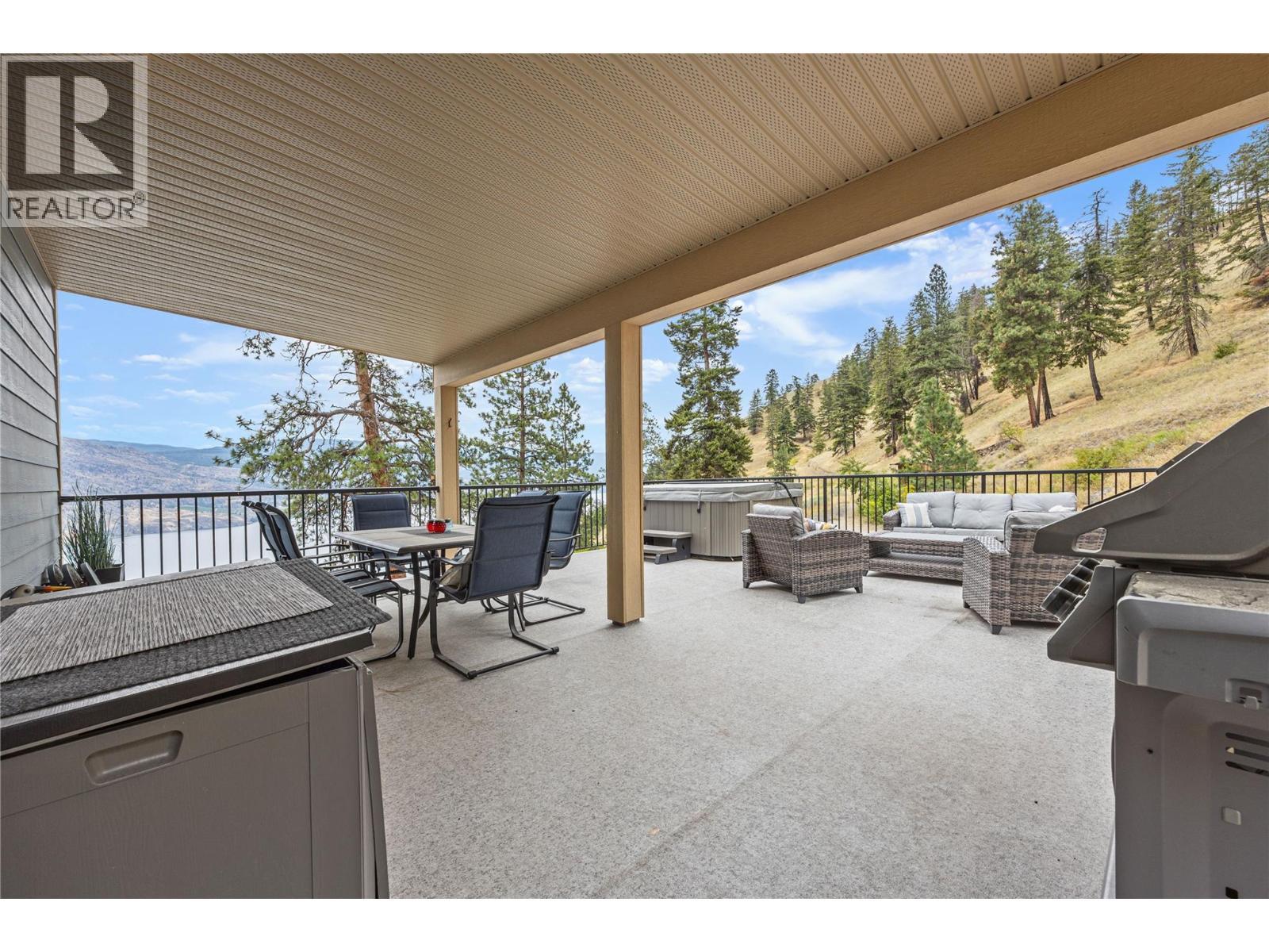 Partially covered deck - 432 Hwy 97 Highway, Summerland, BC - Outdoor With Deck Patio Veranda With Exterior