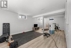 Lower level partially finished. -