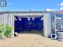 12 by 12 bay door on the side of the building -