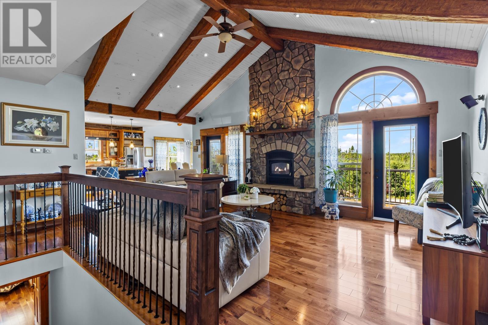 94 Amber Drive, Whitbourne, NL - Indoor Photo Showing Other Room With Fireplace