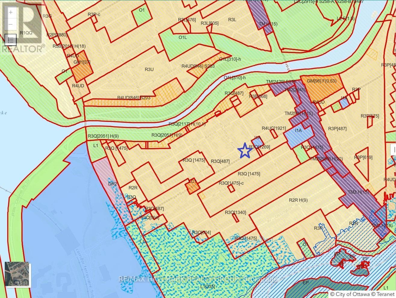 Current Zoning R3Q - 371 Sunnyside Avenue, Ottawa, ON