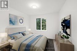 This bedroom has been virtually staged -