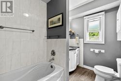 Great soaker tub for relaxation. -