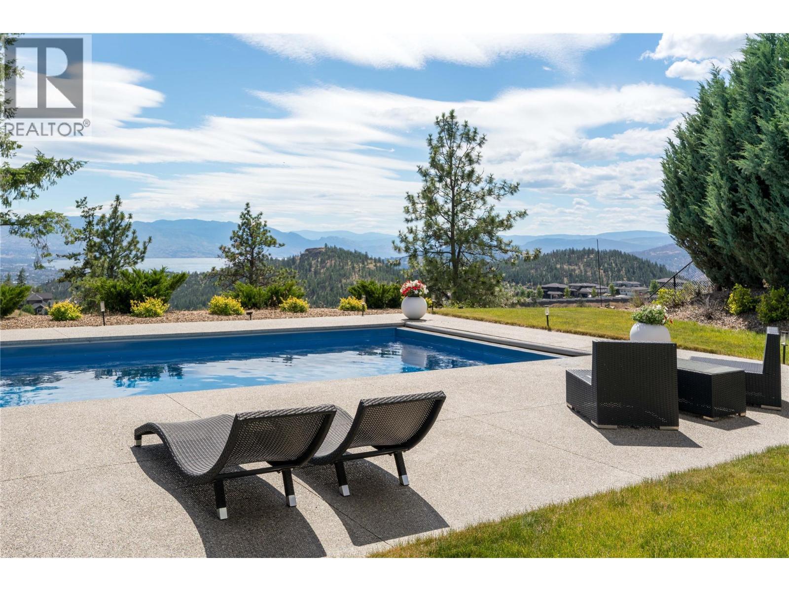 172 Skyland Drive, Kelowna, BC - Outdoor With In Ground Pool With View