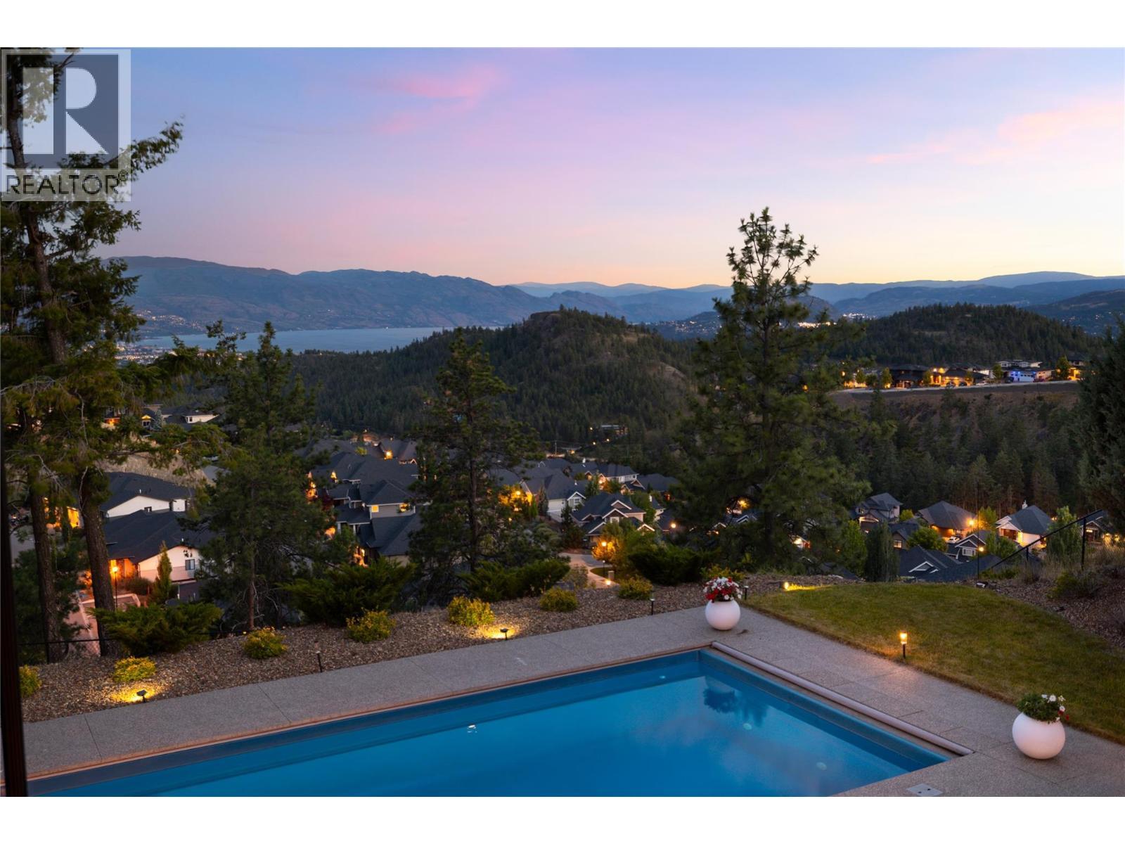 172 Skyland Drive, Kelowna, BC - Outdoor With In Ground Pool With View
