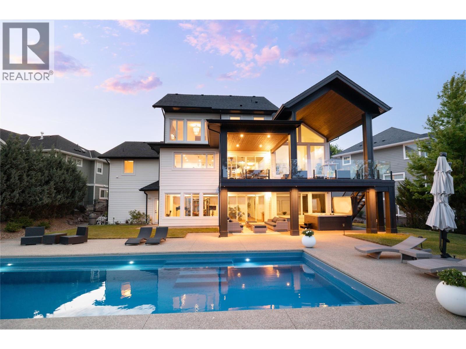 172 Skyland Drive, Kelowna, BC - Outdoor With In Ground Pool With Deck Patio Veranda