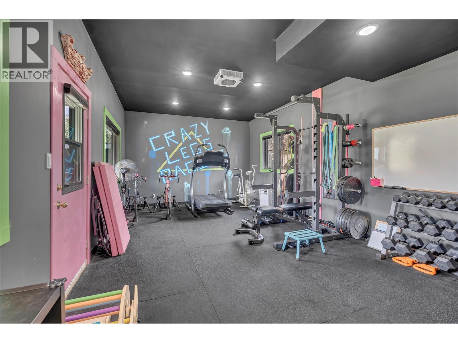 285 Westview Road, Kaleden, BC - Indoor Photo Showing Gym Room