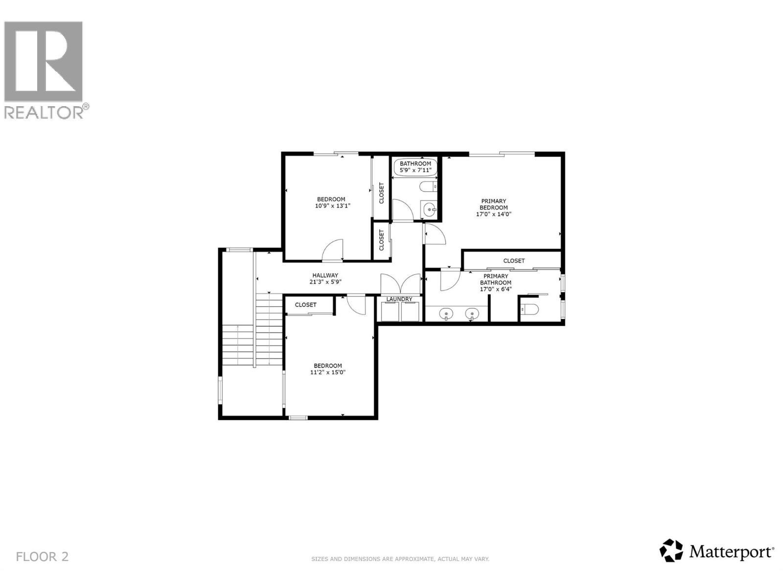 Upper level floor plan - 1040 Henderson Drive, Kelowna, BC - Other