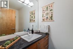 Lower level powder room -