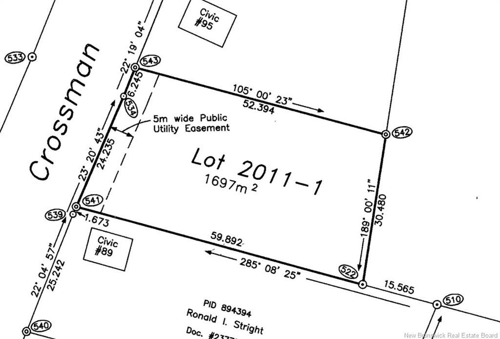 Lot Crossman Rd, Sackville, NB