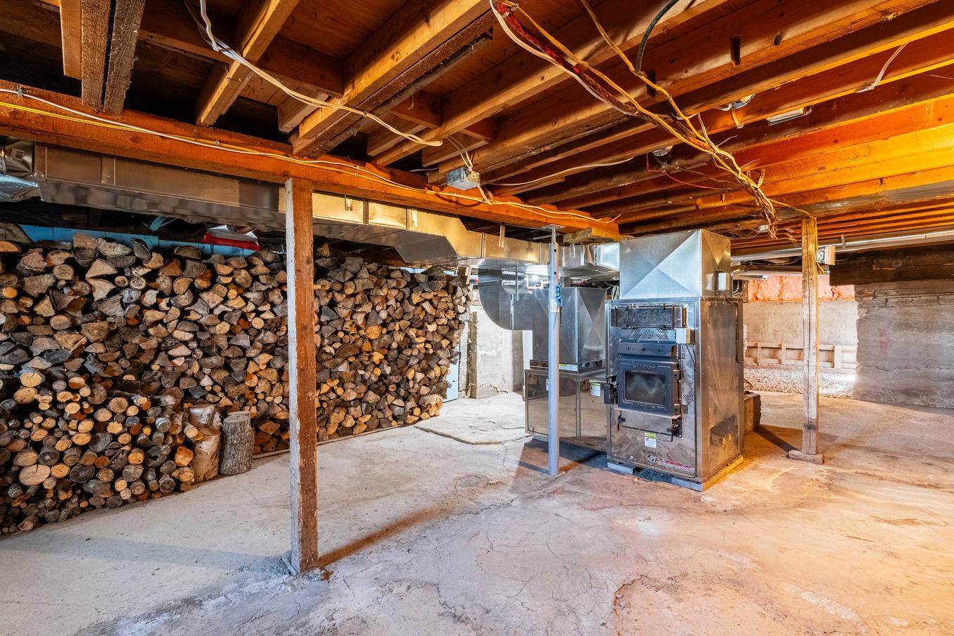 Basement - 200 Rg Lafontaine, Sainte-Perpétue, QC - Indoor Photo Showing Basement