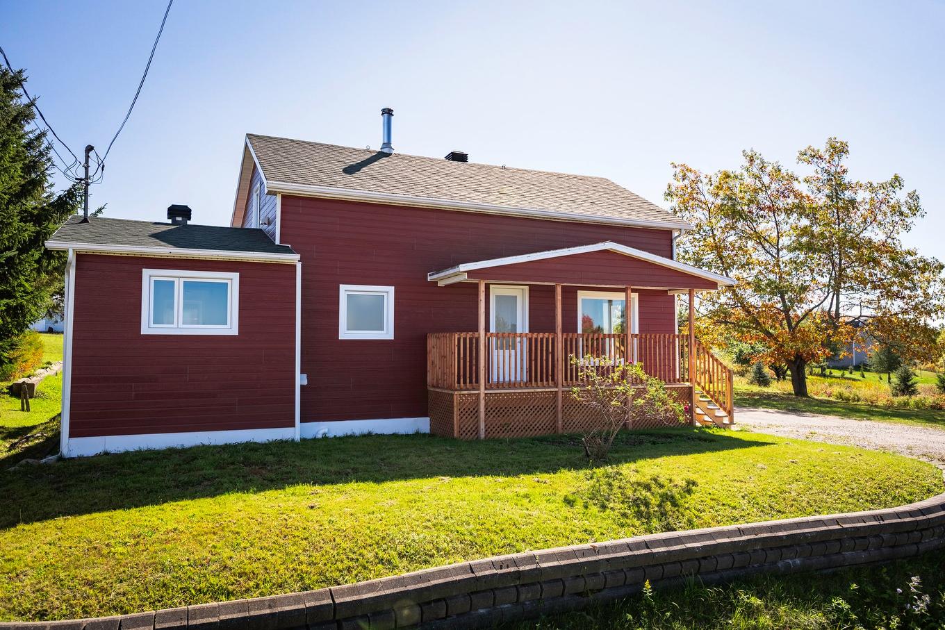 Frontage - 200 Rg Lafontaine, Sainte-Perpétue, QC - Outdoor With Deck Patio Veranda