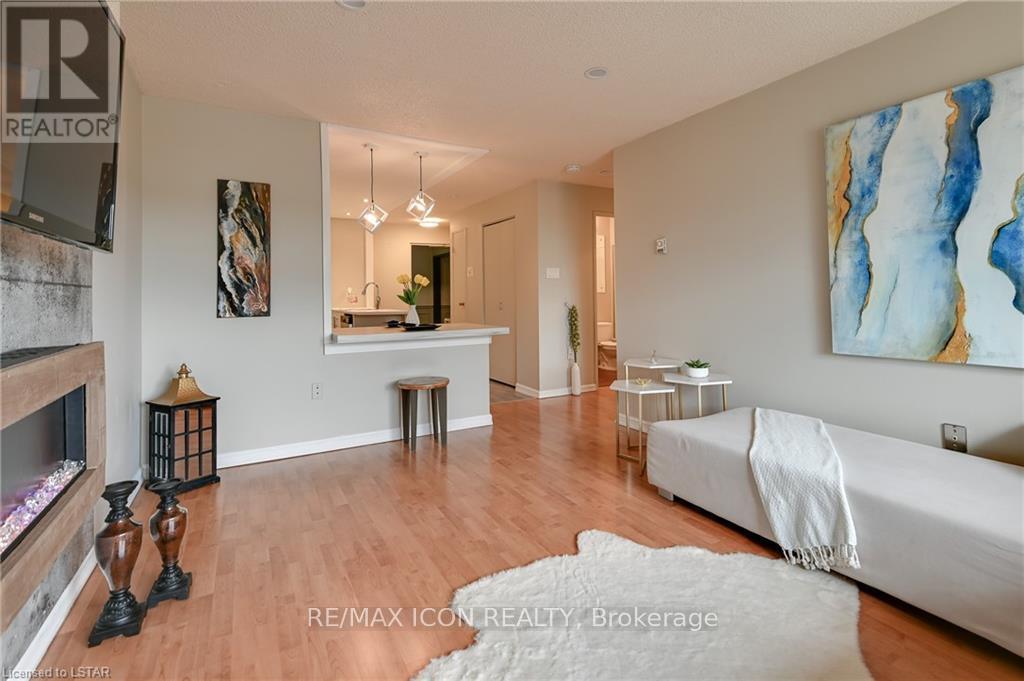 508 - 1106 Jalna Boulevard, London South (South X), ON - Indoor Photo Showing Living Room With Fireplace