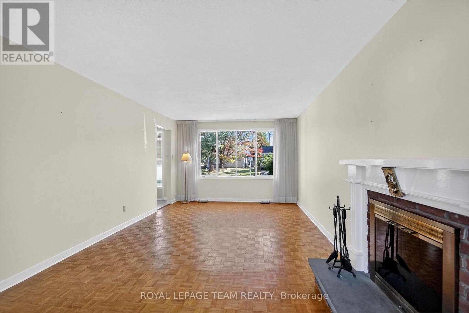 Living Room - 1264 Morrison Drive, Ottawa, ON - Indoor Photo Showing Other Room With Fireplace