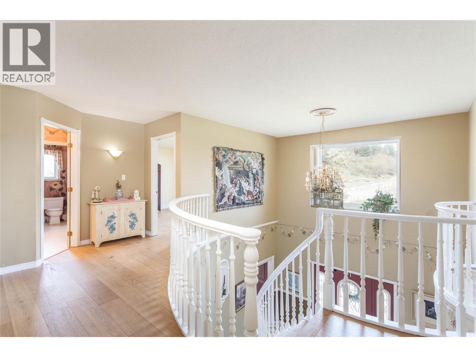 Upstairs Landing - 6655 Cosens Bay Road, Coldstream, BC - Indoor Photo Showing Other Room
