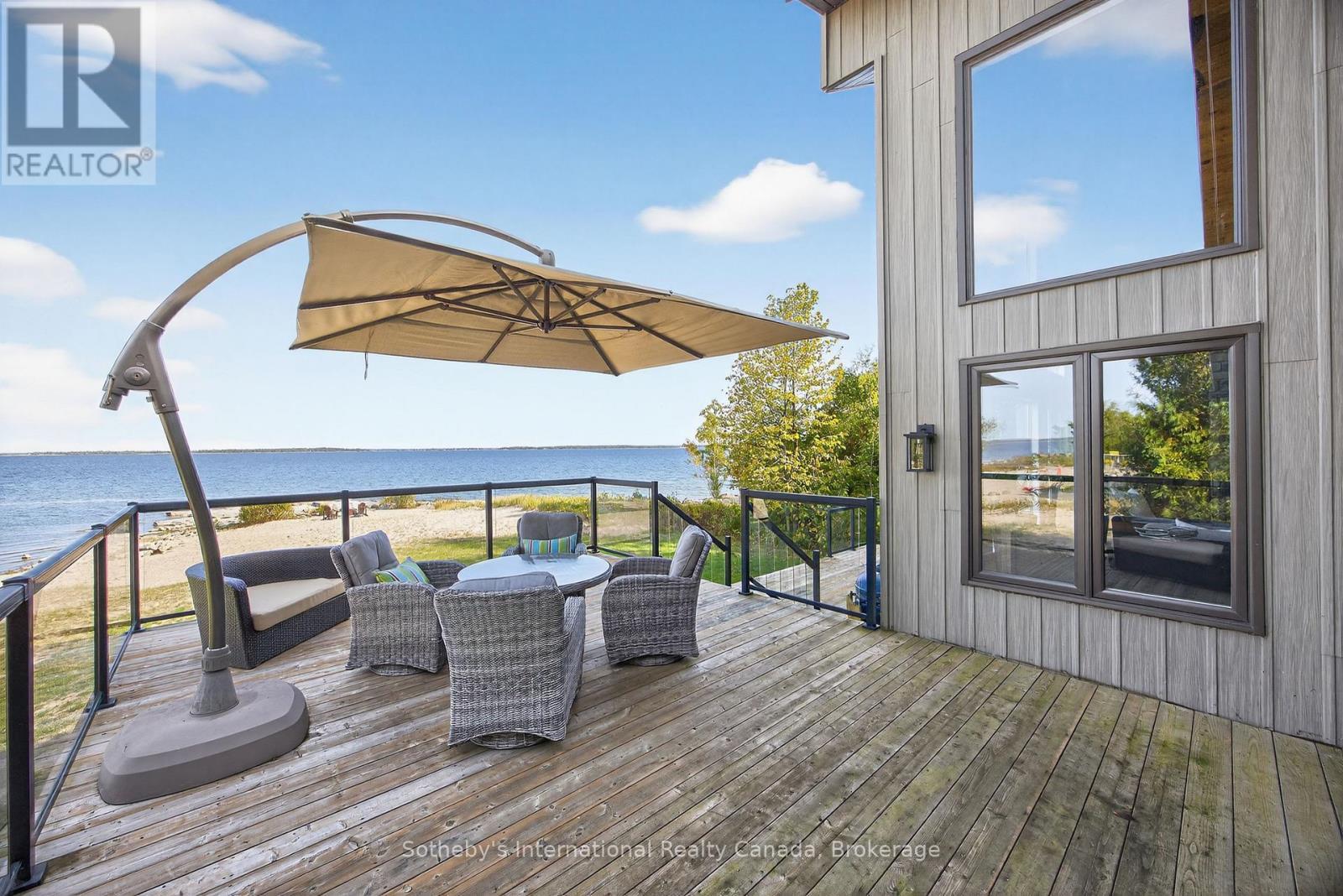 1773 Champlain Road, Tiny, ON - Outdoor With Body Of Water With Deck Patio Veranda With Exterior