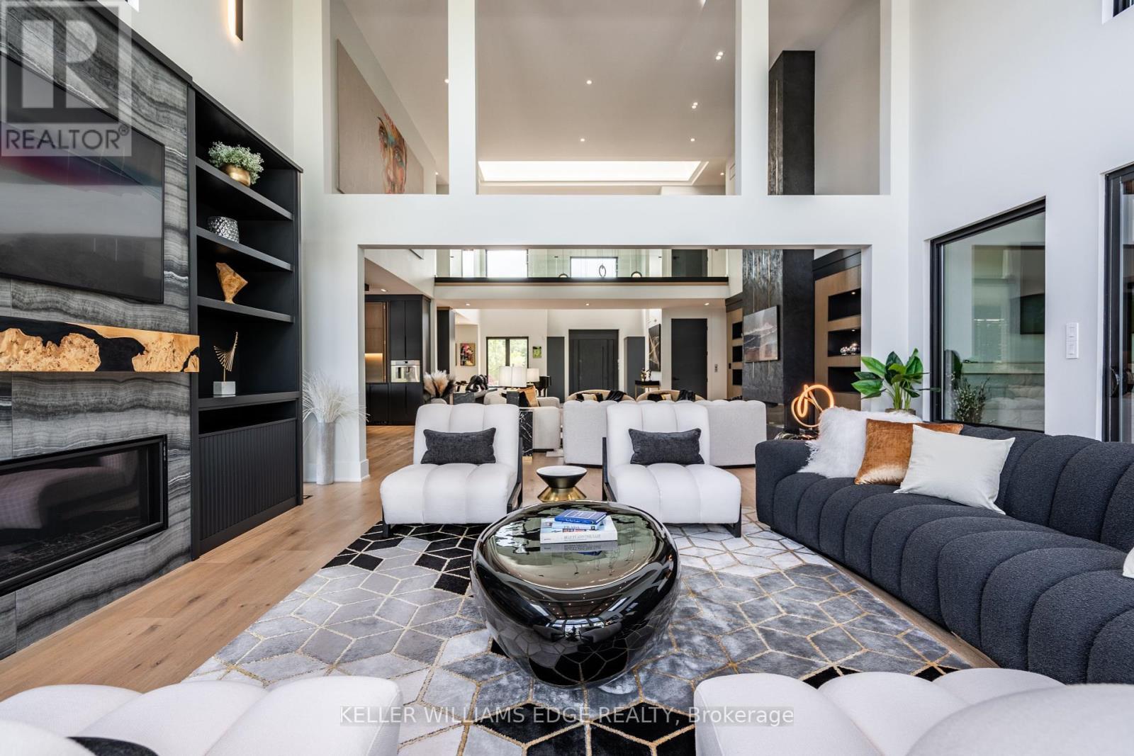 13311 Sixth Line, Milton, ON - Indoor Photo Showing Living Room With Fireplace
