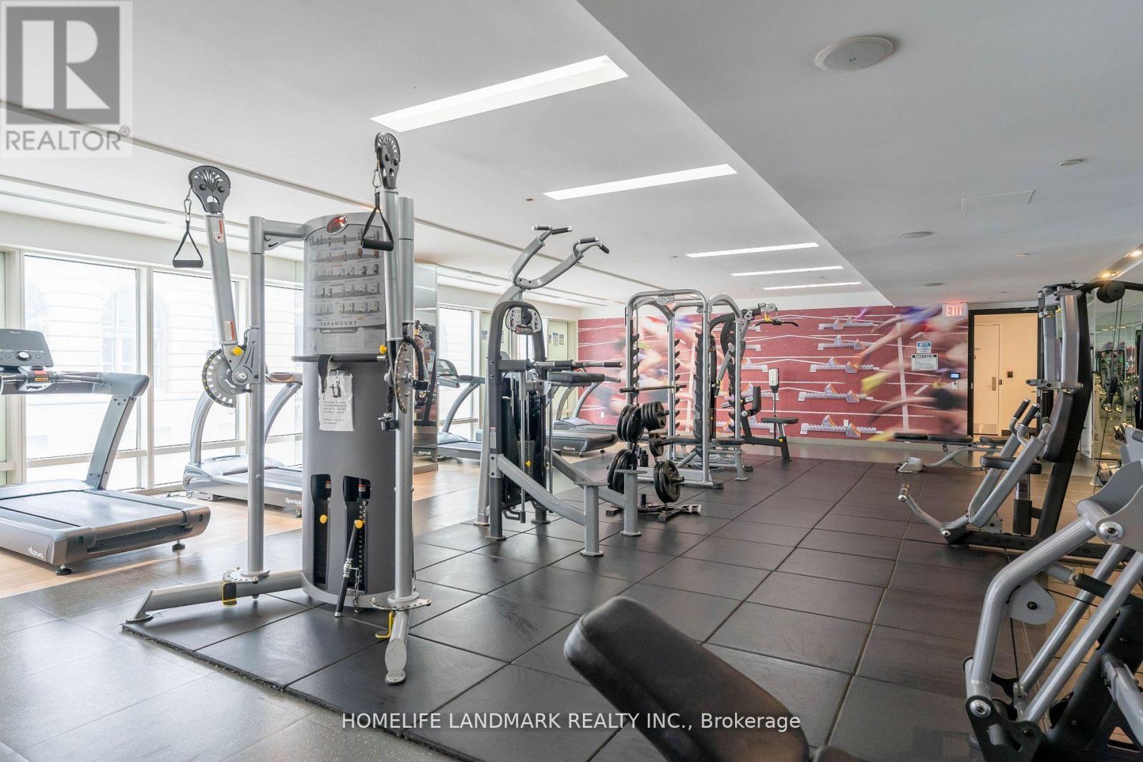 1107 - 8 The Esplanade, Toronto, ON - Indoor Photo Showing Gym Room