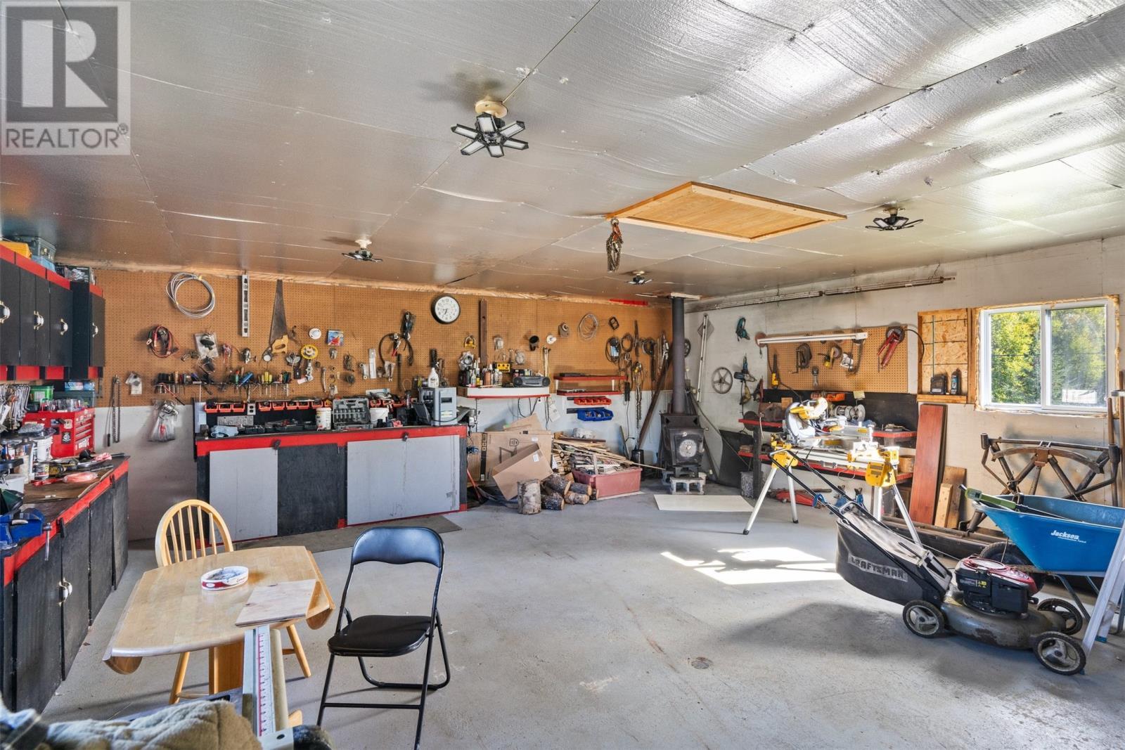250 Main Street, Embree, NL - Indoor Photo Showing Garage