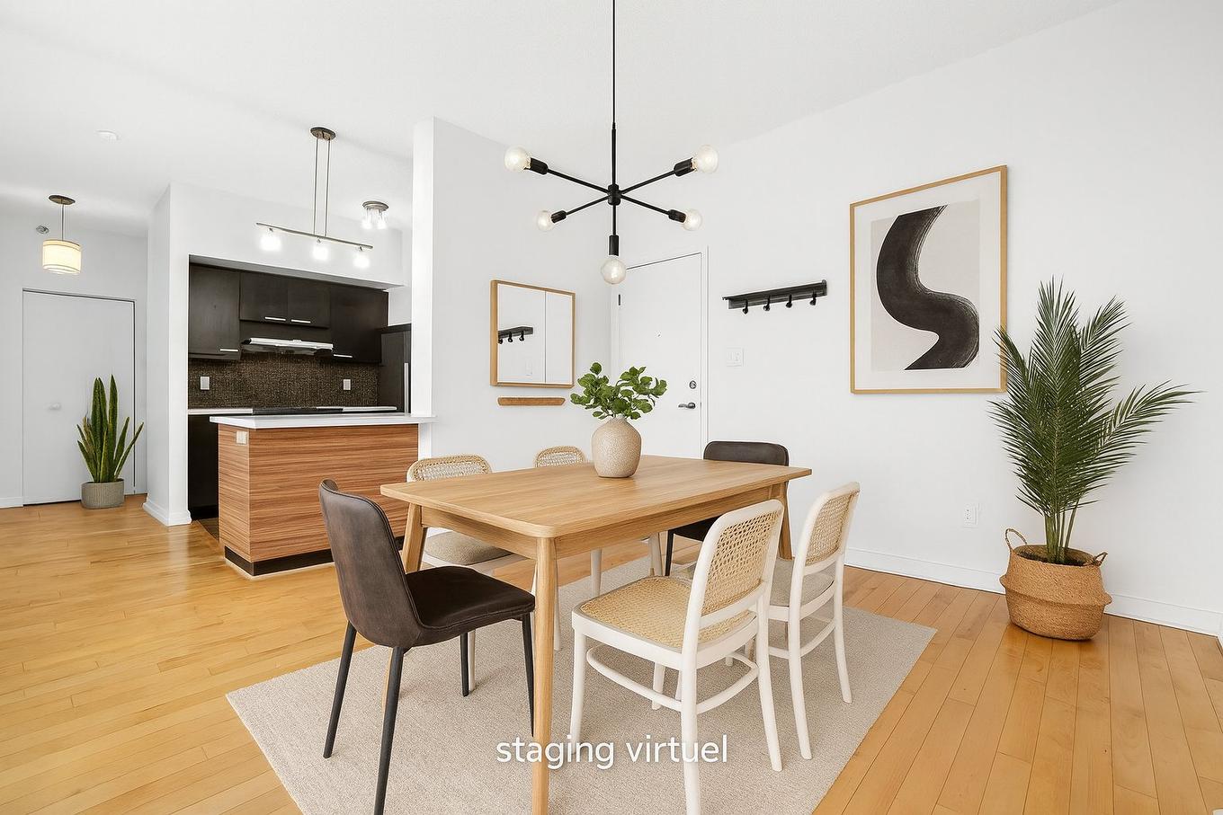 Dining room - C-110-2281 Av. Desjardins, Montréal (Mercier/Hochelaga-Maisonneuve), QC - Indoor Photo Showing Dining Room