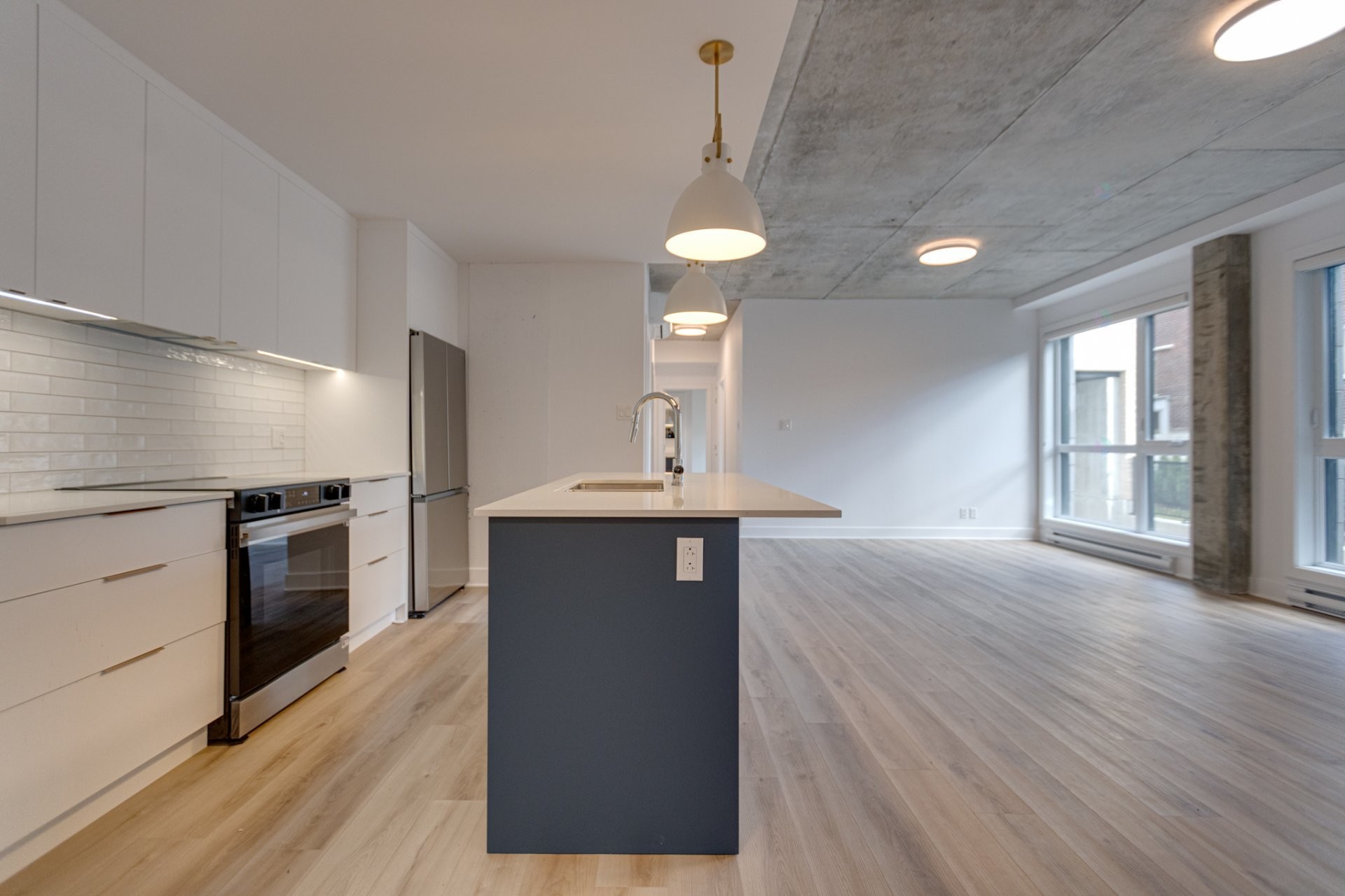 Vue d'ensemble - 104-8945 Boul. Viau, Montréal (Saint-Léonard), QC - Indoor Photo Showing Kitchen With Upgraded Kitchen