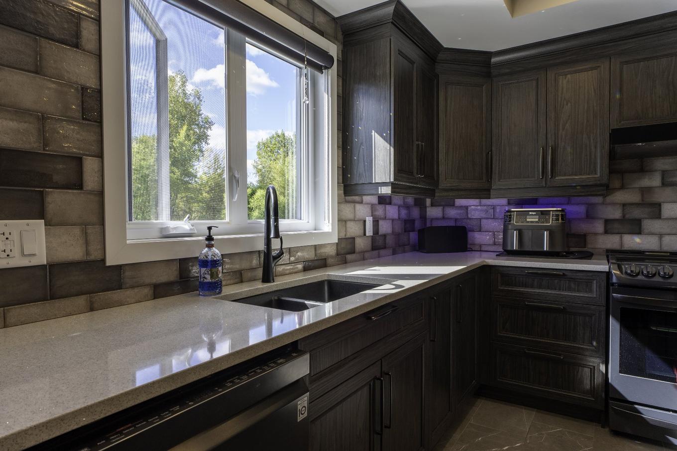 Kitchen - 157 Rue Jules Monast, Cowansville, QC - Indoor Photo Showing Kitchen With Double Sink