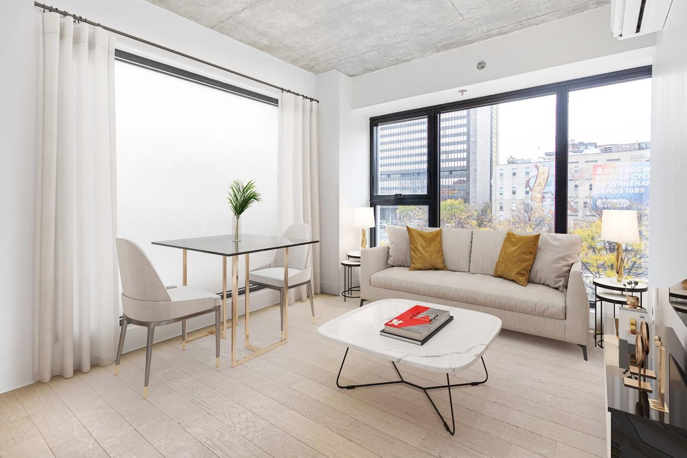 Living room - 407-1 Av. Viger O., Montréal (Ville-Marie), QC - Indoor Photo Showing Living Room