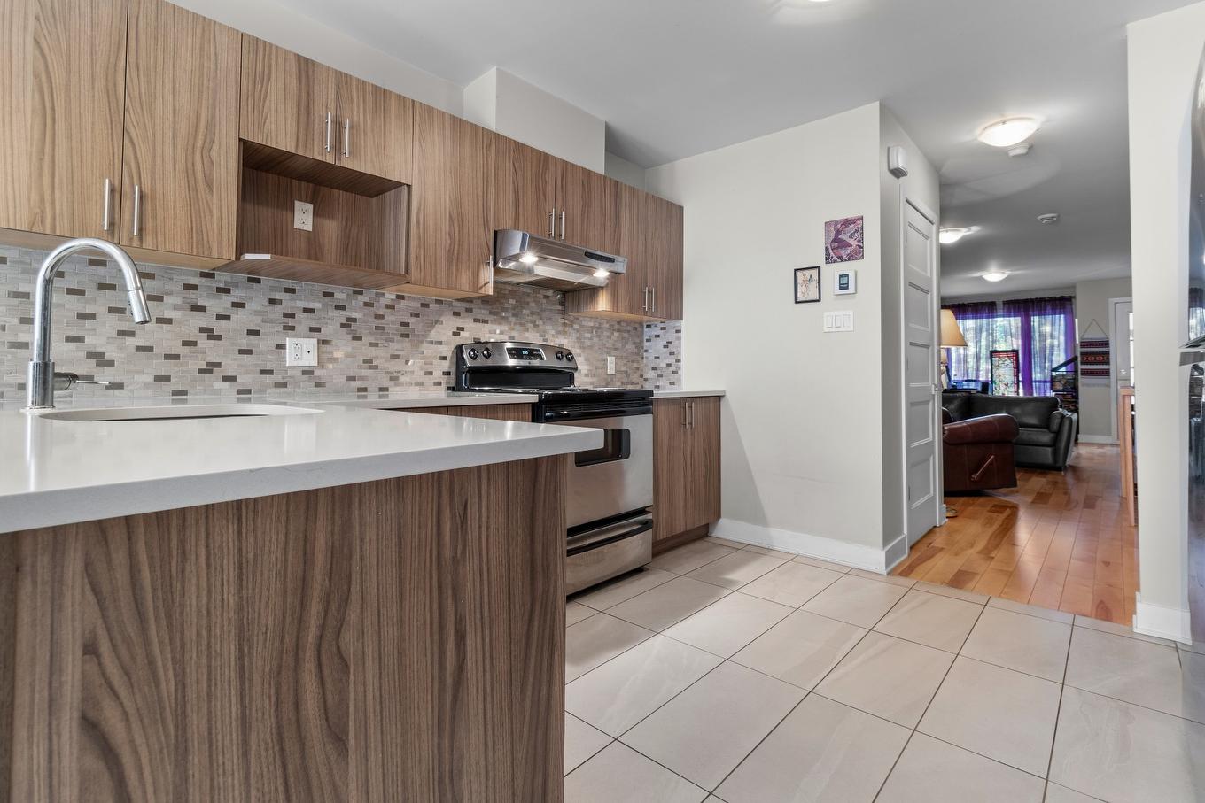 Cuisine - 102-2238 Rue Cardinal, Montréal (Le Sud-Ouest), QC - Indoor Photo Showing Kitchen With Upgraded Kitchen