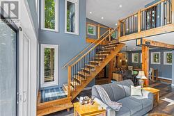 Open concept with statins to upper loft/bed & bath -