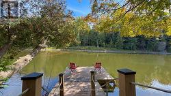 Serene Riverside dock -