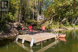 Private riverside dock -