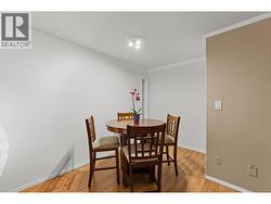 This is currently being used for a dining area but it could also be a little office space -