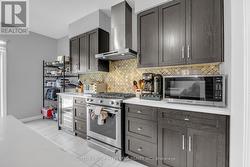 Kitchen with gas stove -