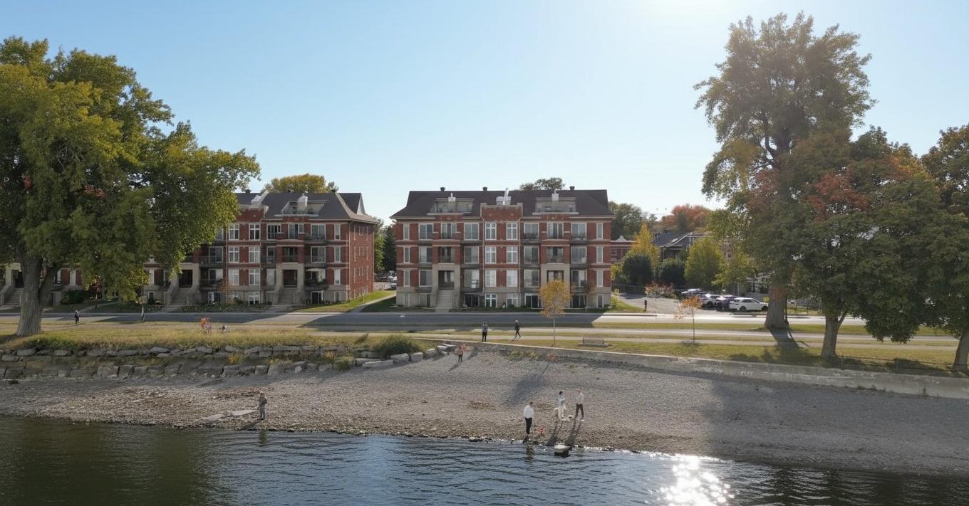 Photo aérienne - 4-3490 Boul. St-Joseph, Montréal (Lachine), QC - Outdoor With Body Of Water