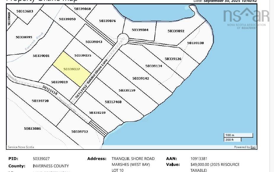 Lot 10 Tranquil Shore Rd, Marshes (West Bay), NS