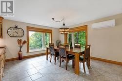Entertainment-sized dining area -