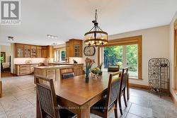 Dining area open to living room and kitchen -