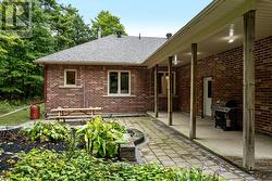 Covered back porch and patio -