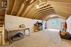Attached garage loft for possible studio -