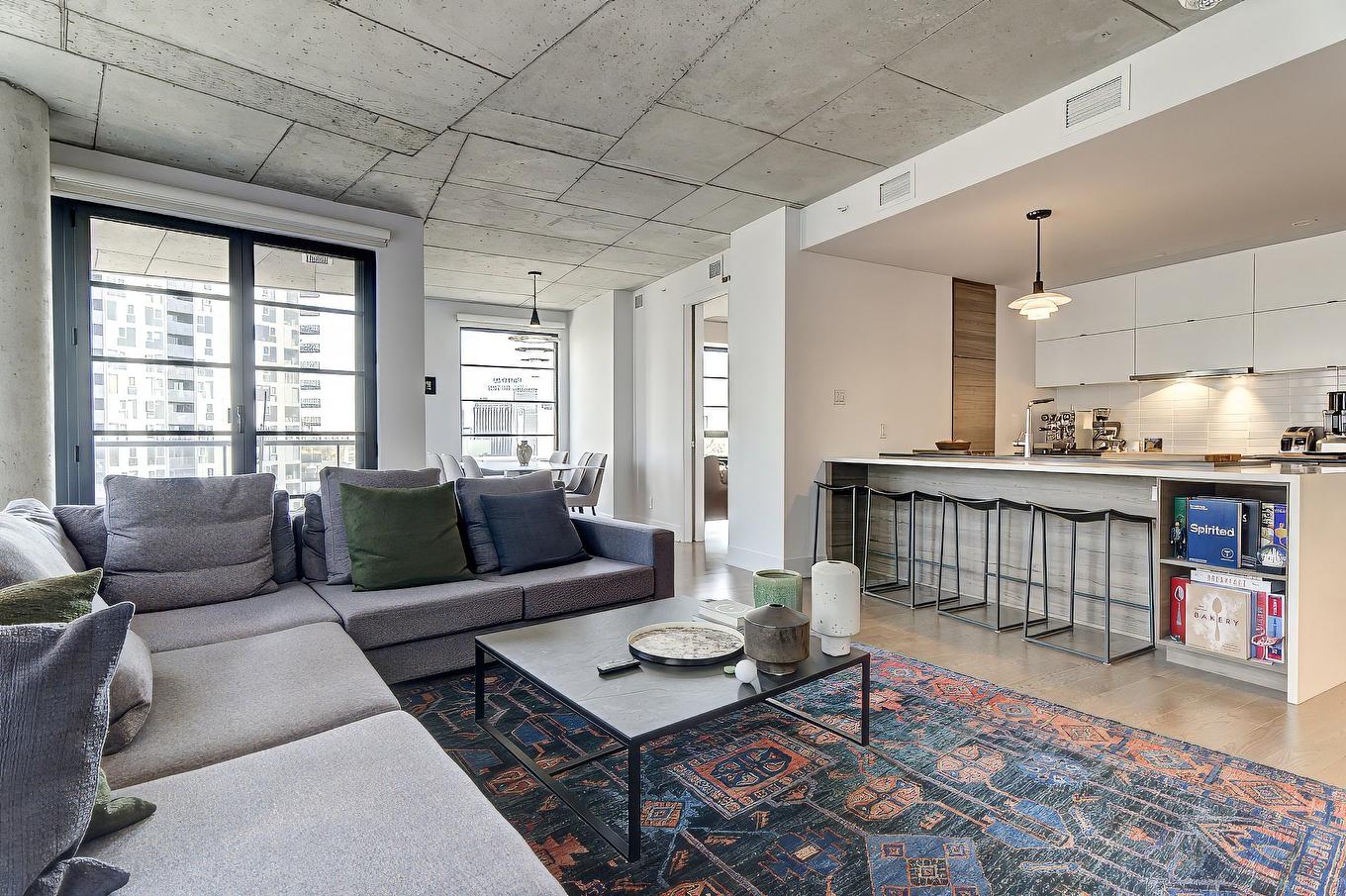 Vue d'ensemble - 802-1320 Rue Olier, Montréal (Le Sud-Ouest), QC - Indoor Photo Showing Living Room