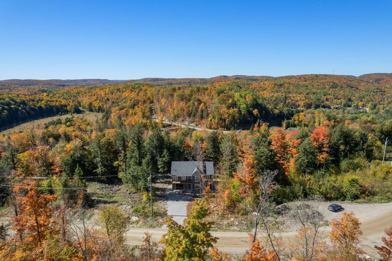 Aerial photo - 66 Ch. Des Lueurs, Val-Des-Monts, QC - Outdoor With View
