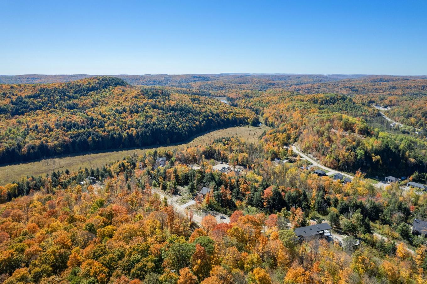 Aerial photo - 66 Ch. Des Lueurs, Val-Des-Monts, QC - Outdoor With View