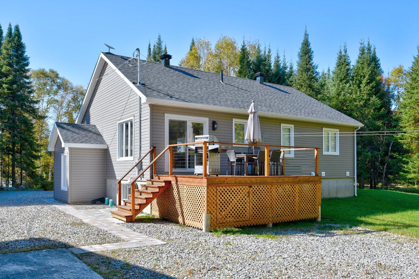Back facade - 172 Ch. Du Domaine, Saint-Michel-Des-Saints, QC - Outdoor With Deck Patio Veranda With Exterior