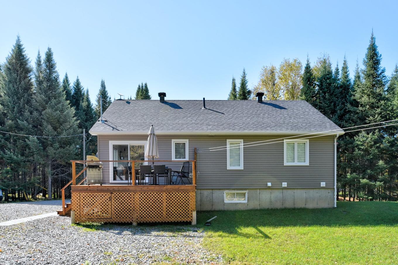 Back facade - 172 Ch. Du Domaine, Saint-Michel-Des-Saints, QC - Outdoor With Deck Patio Veranda