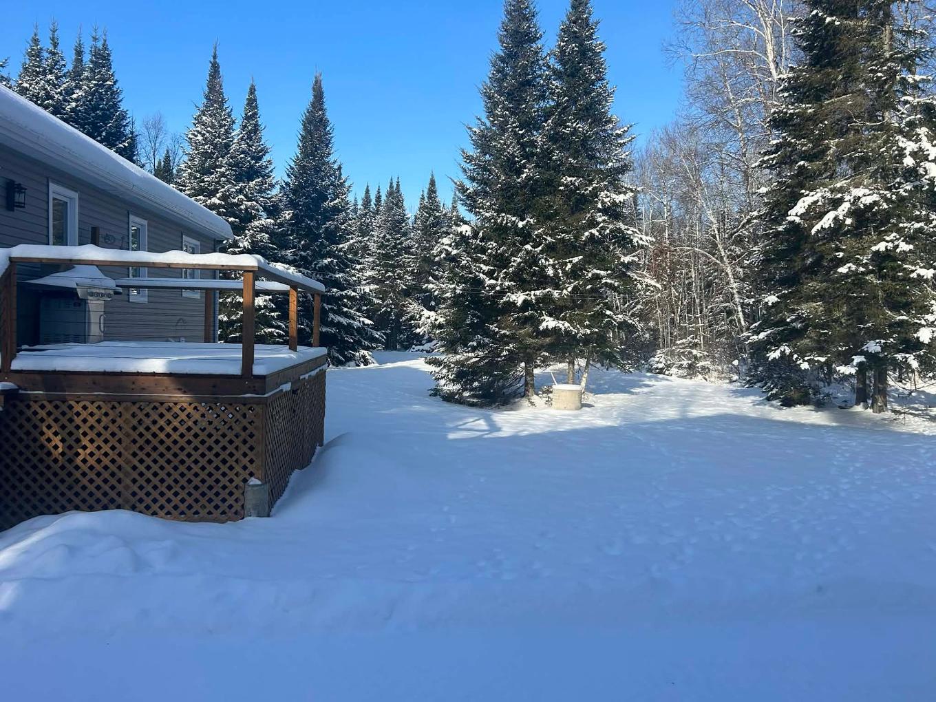 Backyard - 172 Ch. Du Domaine, Saint-Michel-Des-Saints, QC - Outdoor With Deck Patio Veranda