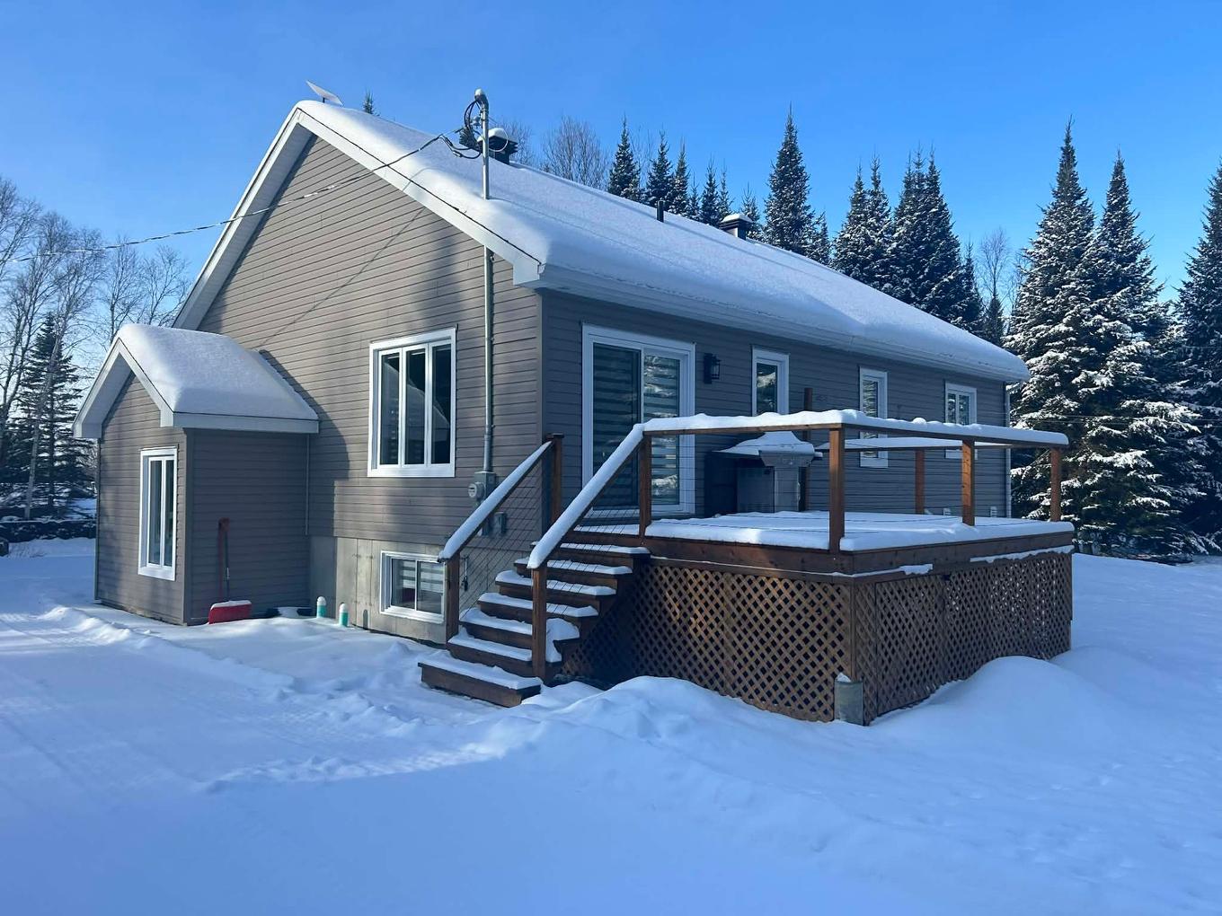 Back facade - 172 Ch. Du Domaine, Saint-Michel-Des-Saints, QC - Outdoor With Deck Patio Veranda