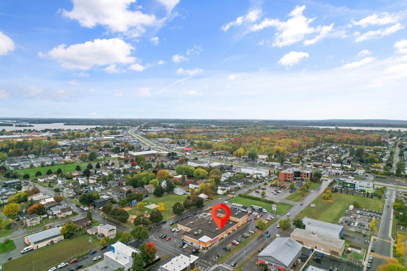 Aerial photo - 4-85 Rue Notre-Dame, Salaberry-De-Valleyfield, QC - Outdoor With View