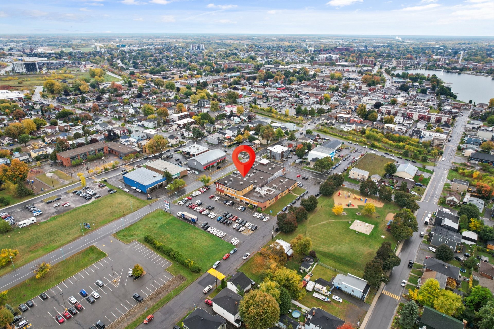 Aerial View - 4-85 Rue Notre-Dame, Salaberry-De-Valleyfield, QC - Outdoor With View